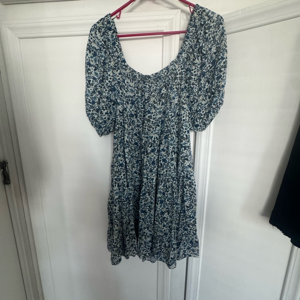 Wild Fable Navy Floral Mini Dress